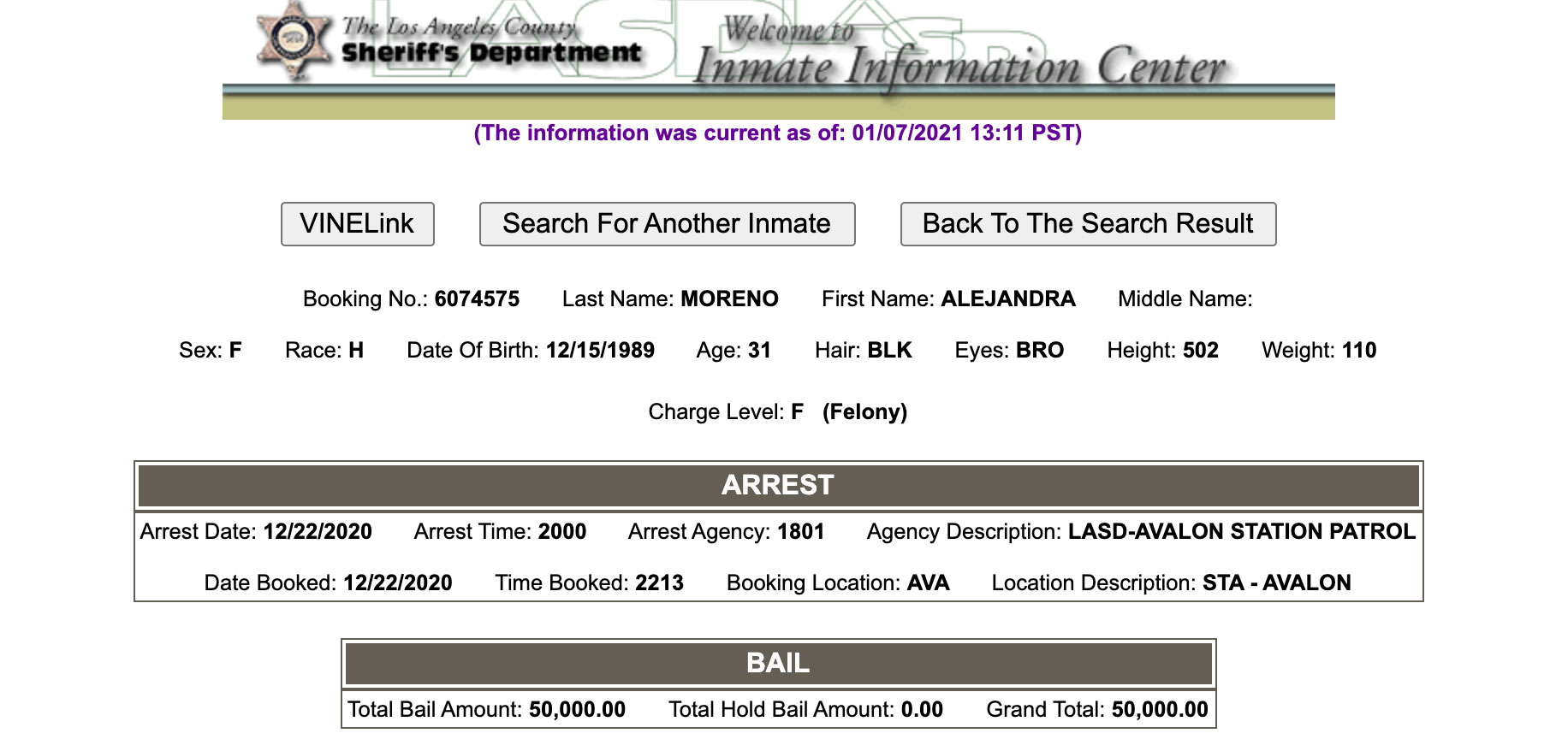 alejandra-moreno-los-angeles-county-booking